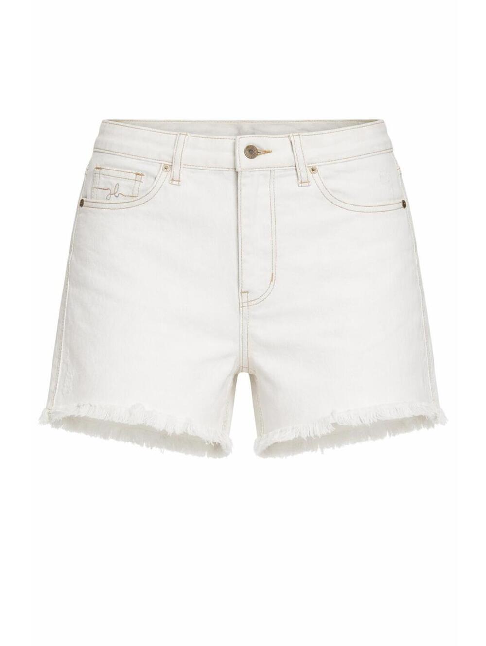 NWT Judy Blue White Distressed Denim Shorts - Size M